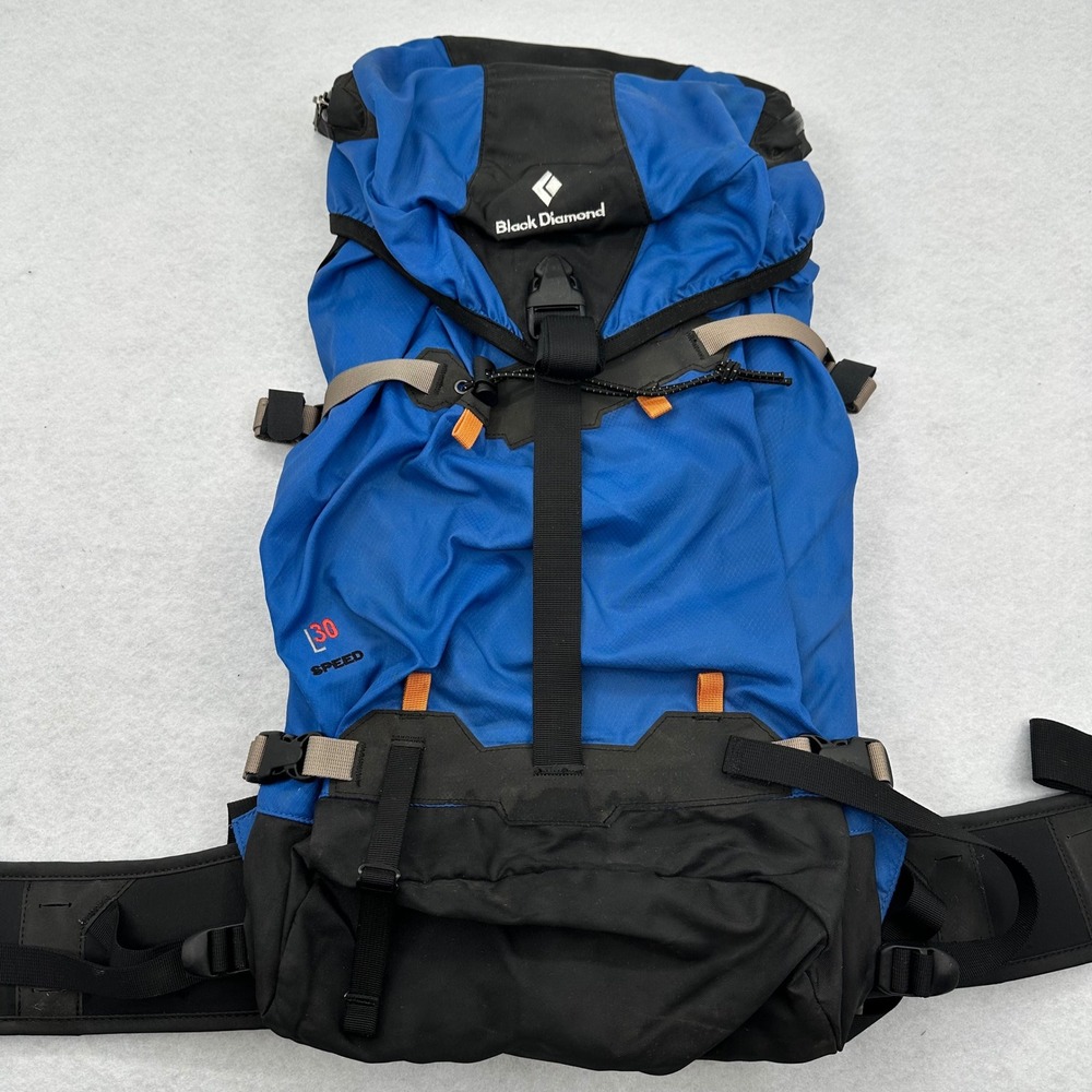 Black Diamond Speed 30L Medium Backpack Blue Black Alpine Climbing Hiking Pack